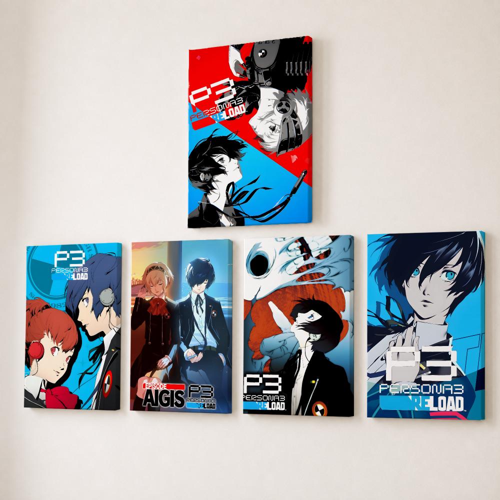 Canvas Wrap Ready - Video Game P-Persona 3 Painting Calligraphy