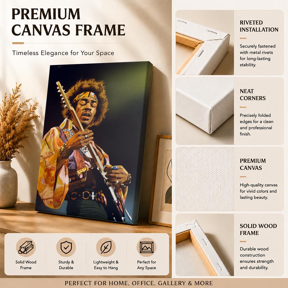 J-Jimi Hendrix Kraft Papper Pa - огляд і ціна Canvas Wrap Ready