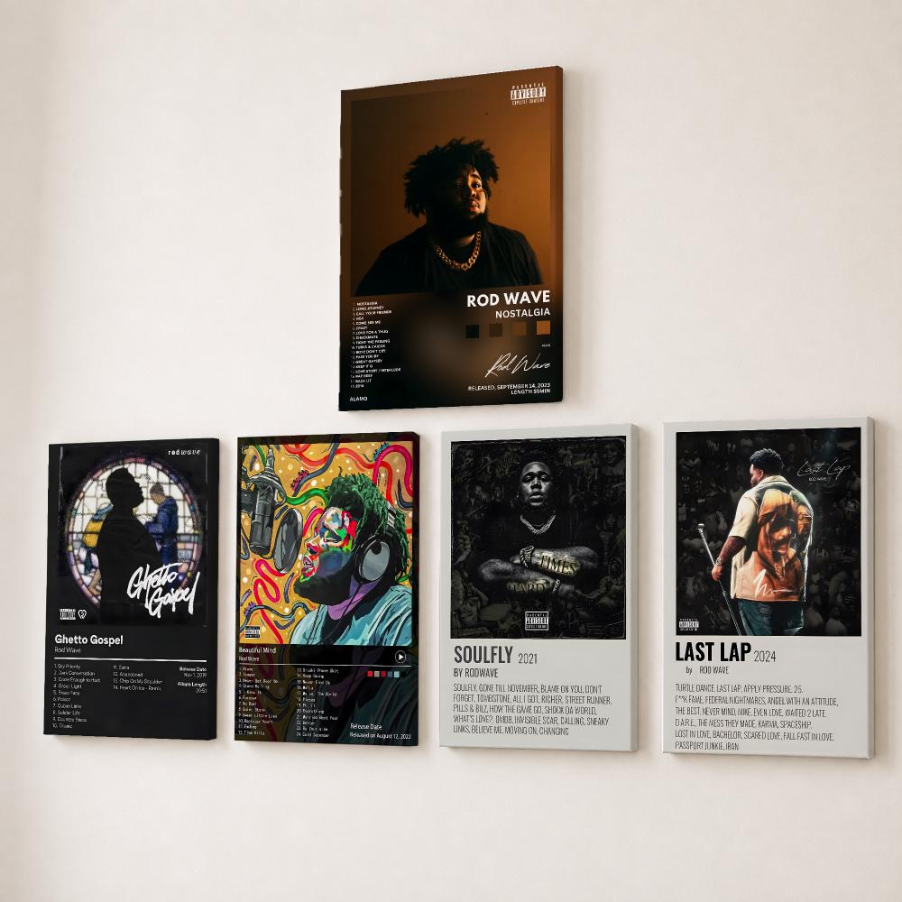 Rapper Singer R-Rod Wave Paint - огляд і ціна Canvas Wrap Ready