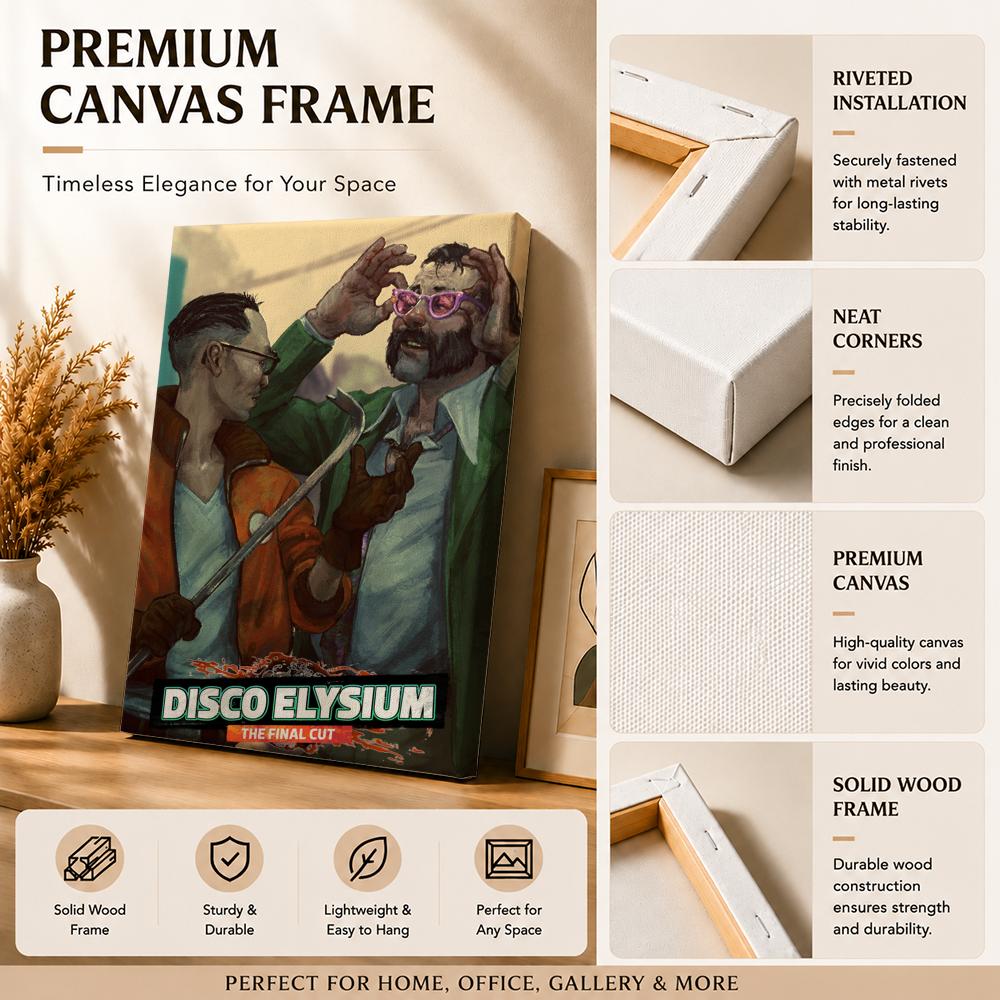 D-Disco Elysium Hot Video Game - огляд і ціна Canvas Wrap Ready