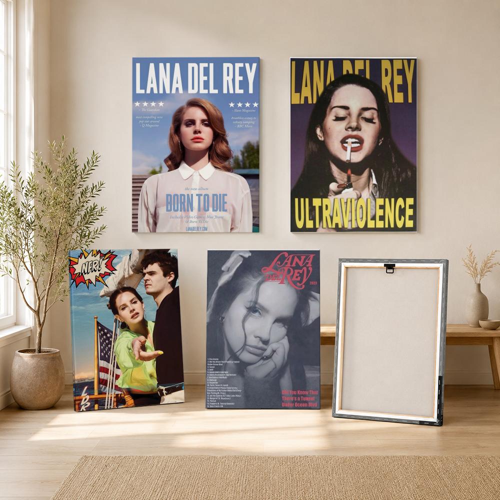 Famous Singer L-Lana Del Rey P - огляд і ціна Canvas Wrap Ready