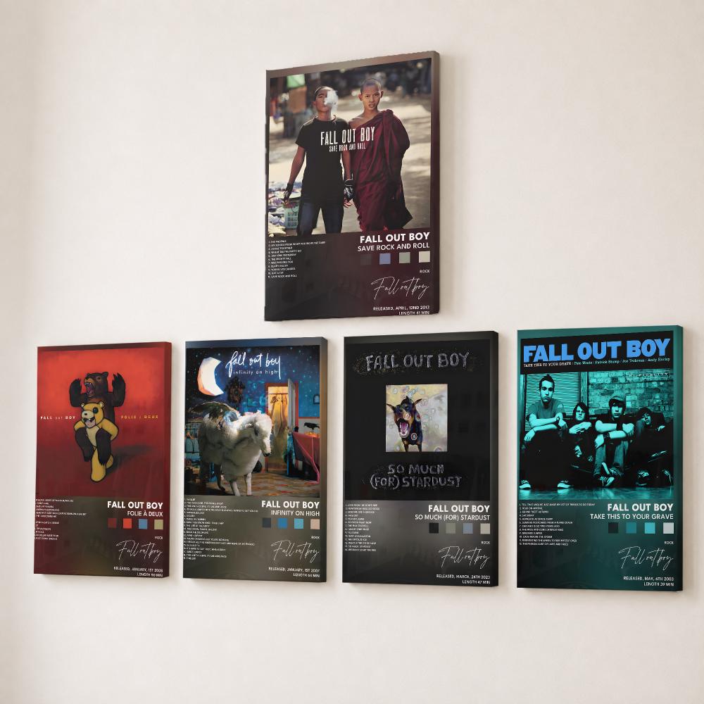 Rock Band F-Fall Out Boy Music - огляд і ціна Canvas Wrap Ready